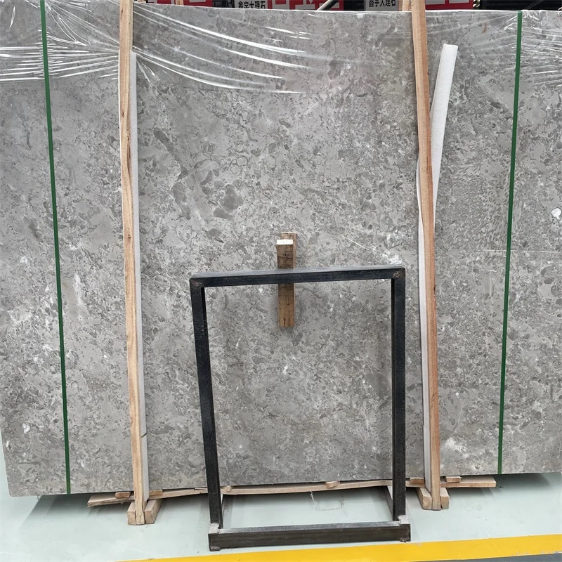 سعر المصنع: ألواح رخامية رمادية مصقولة على طريقة ألترا مان للاستخدام في الجدران والأرضيات، قابلة للقطع حسب القياس، بلاط رخامي رمادي