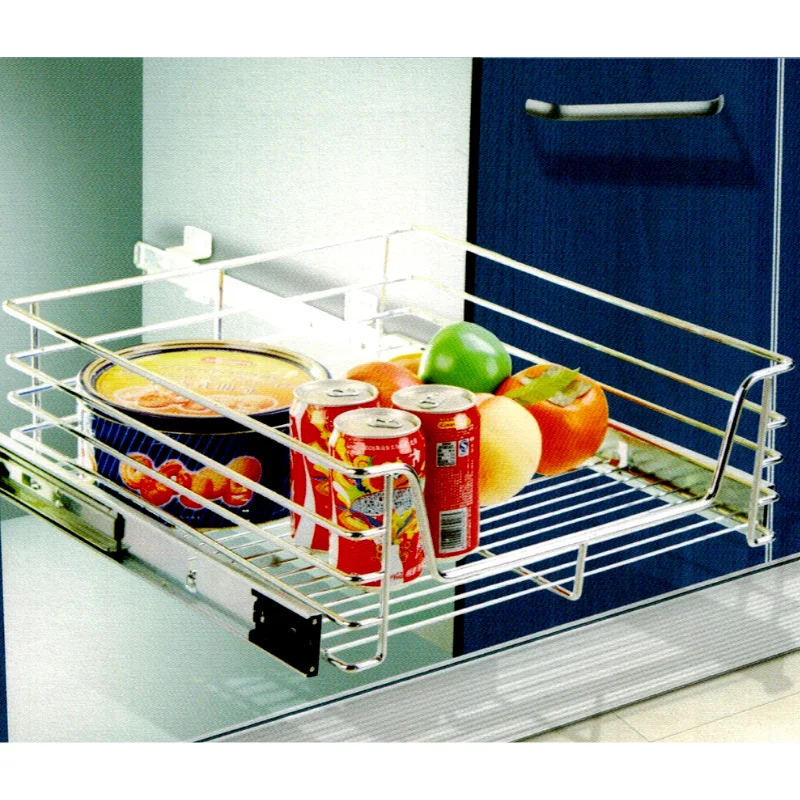 Modern Kitchen Storage Slide Out Wire Basket Kitchen Storage Pullout Wire Drawer Basket Buy