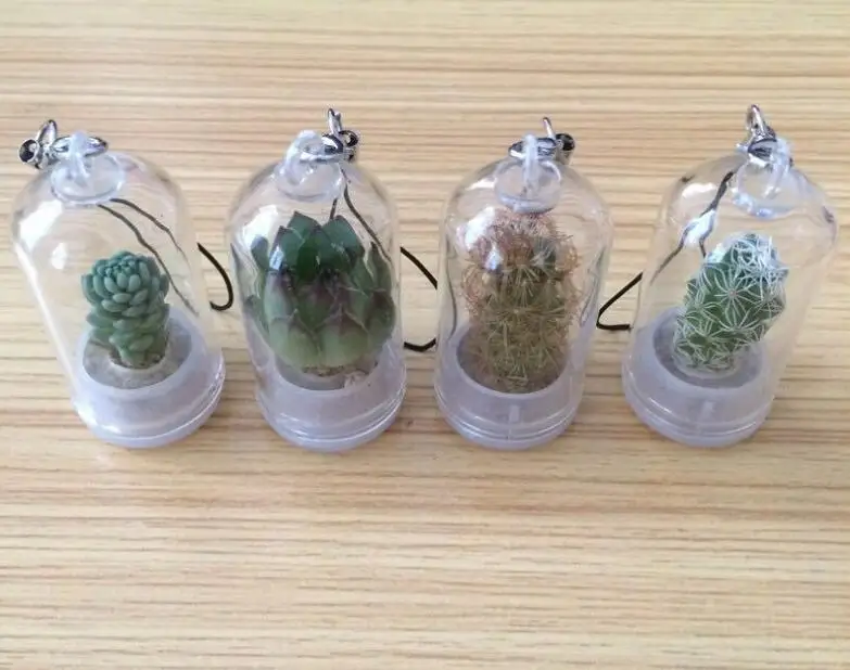 Мини-брелок для ключей с растениями