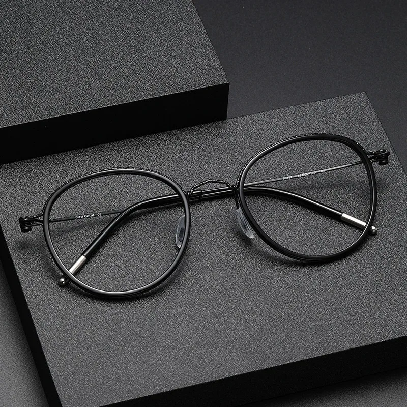 High Quality New Design Acetate with Titanium Optical Eyewear