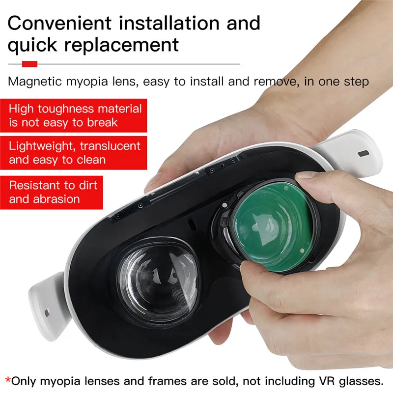 VR58 for Oculus Quest2 Myopia Lens Magnetic Eyeglass Anti Blue Glasses  Frame Quick Disassemble Protection Vr Prescription Lenses