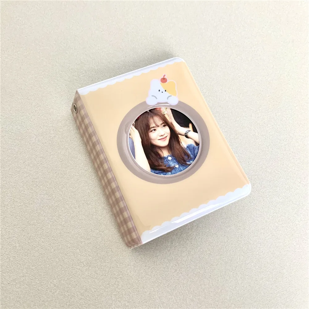 Корейский мультяшный держатель для фотокарточек 3-дюймовый мини-фотоальбом с 40 карманами айдола фотографии Kpop Kawaii фотоальбом
