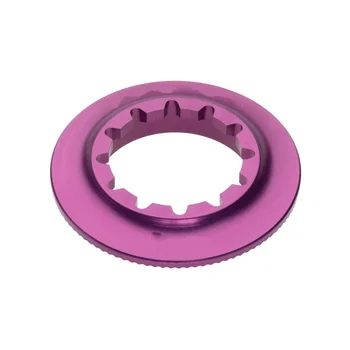 CNC Precision Machining MTB Accessories Aluminum Centerlock Rotor Lock Ring with Different Color