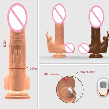 Wireless Silicon Dragon Black Thrusting Dildo Vibrator for Woman Female Masturbation Realistic Dildo