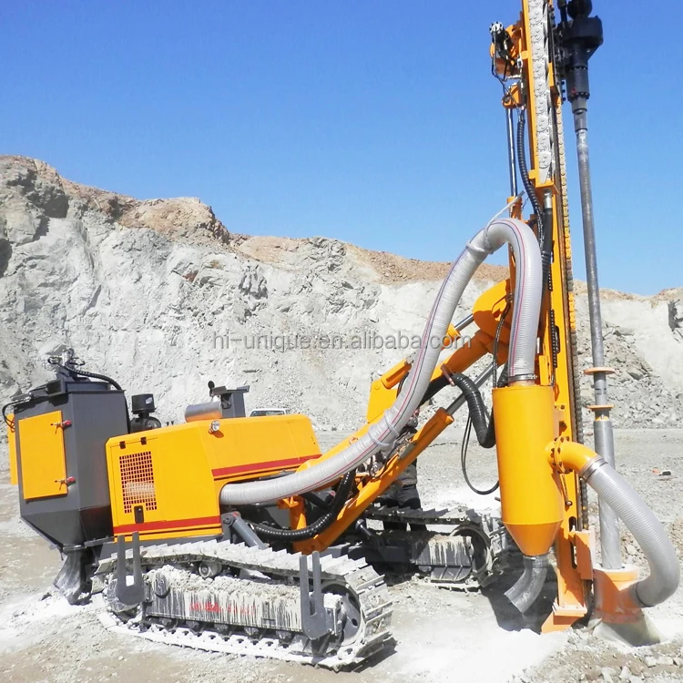 Crawler Down Hole Drill 32m Small Scale Mining Drilling Rig Equipment Machine