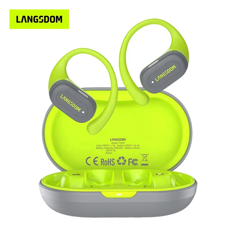2024 Wireless EarHook Headphones Open Earhook Sports Headsets TWS Earbuds Bone Conduction Earphones 5.4 Bluetooth Audifonos