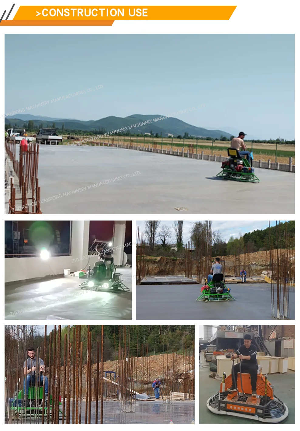 Ride-on Concrete Troweling Machine Concrete Power Trowel Machine Equipment Concrete Floor Leveling Machine supplier