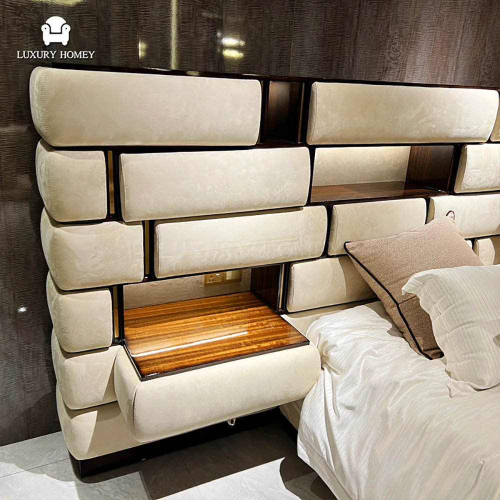 modern bed back cushion design, luxury bed design
