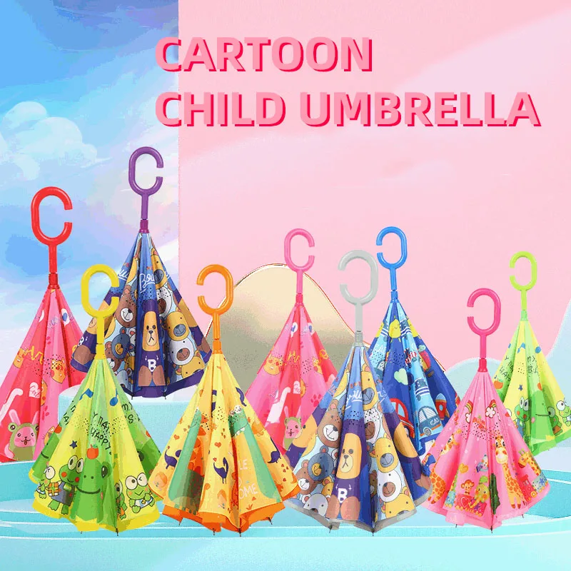 C-образная ручка, ветрозащитный двухслойный дорожный зонтик, зонтики, автомобильный двусторонний зонтик с логотипом