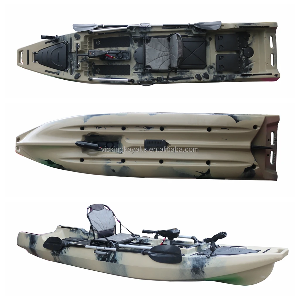 Vicking 12.5ft 1 Person Wholesale Sit On Top Electric Motor Kayak