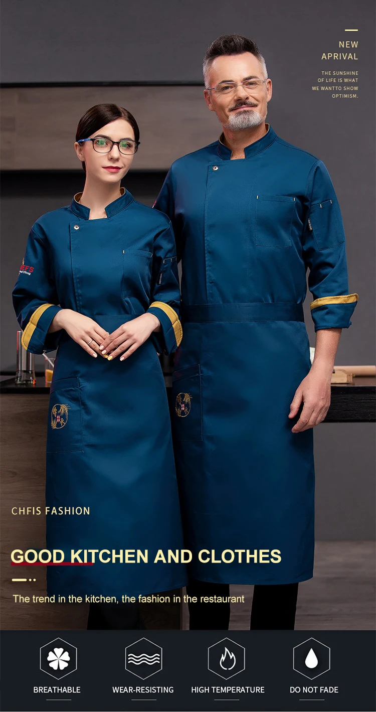 Latest Designs Chef Works Uniform Set With Apron For Women And Men   H4a78c52595ed474589b3fb88e9eac04fr 