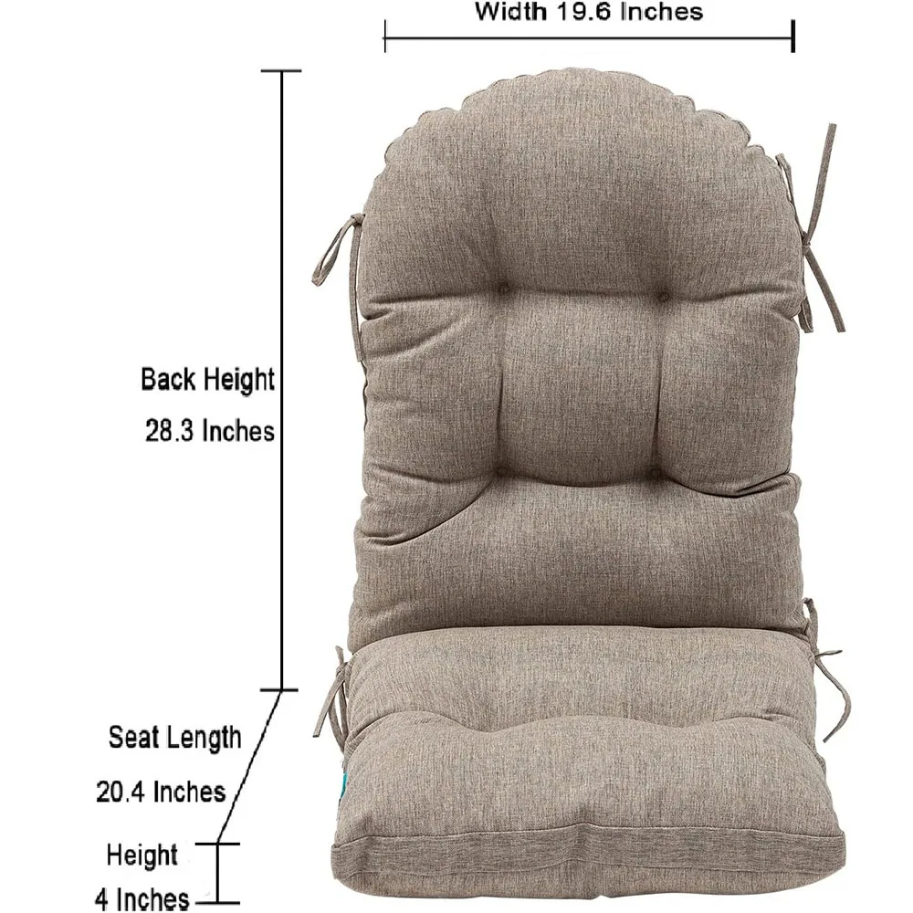 High Back Chair Pillow Cushion Spring Summer Seasonal All Weather Replacement Wholesale OEM ODM Factory Bulk Rocker Chair Pads