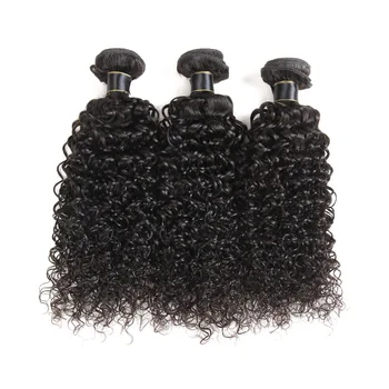 9A Virgin Human Hair Extensions Lace Closure Peruvian Jerry Curly Hair Free Sample Jerry Curl Weave Hairstyles For Black Women