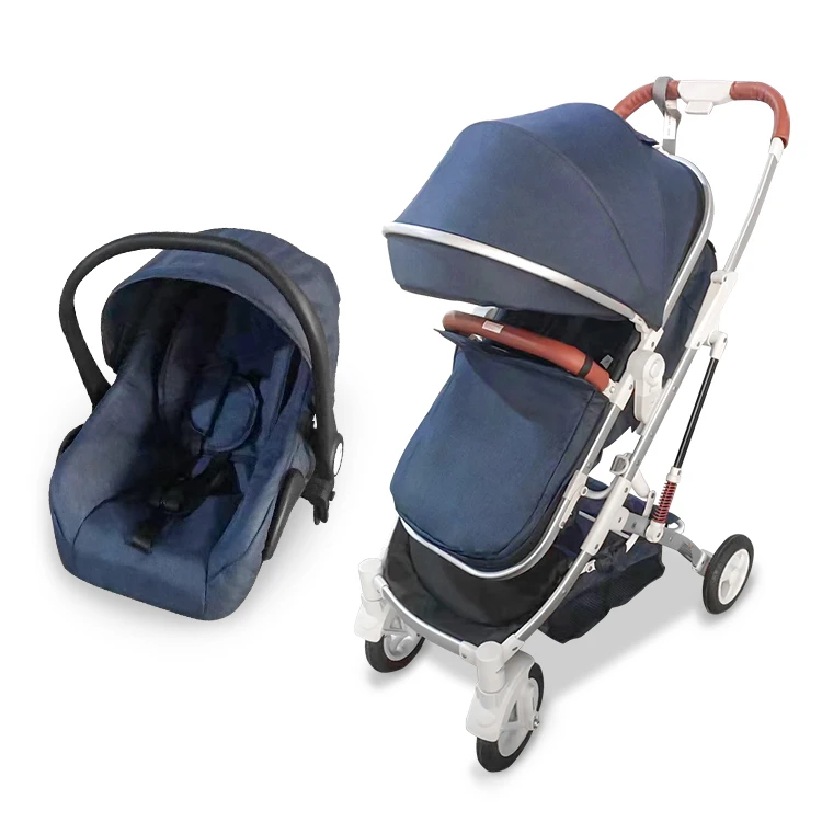 Fast Shipping Custom 3 notri 1 Top Quality Portable Luxury Aluminum Baby Pram Cart Newborn Stroller Foldable For Infant Baby