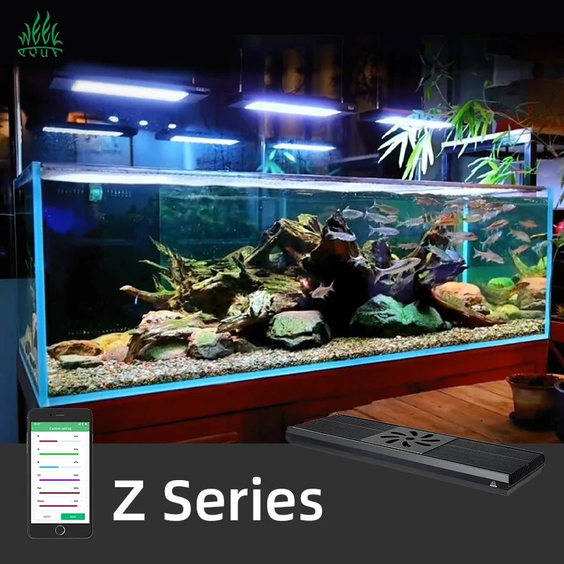 Aqua Z400 Pro アクアリウムライト - スマートLEDサンライズ、タイマー
