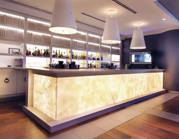 Marble Cocktail Bar Counter Whisky Beer Bar Counter Design Customized Restaurant Bar Counter