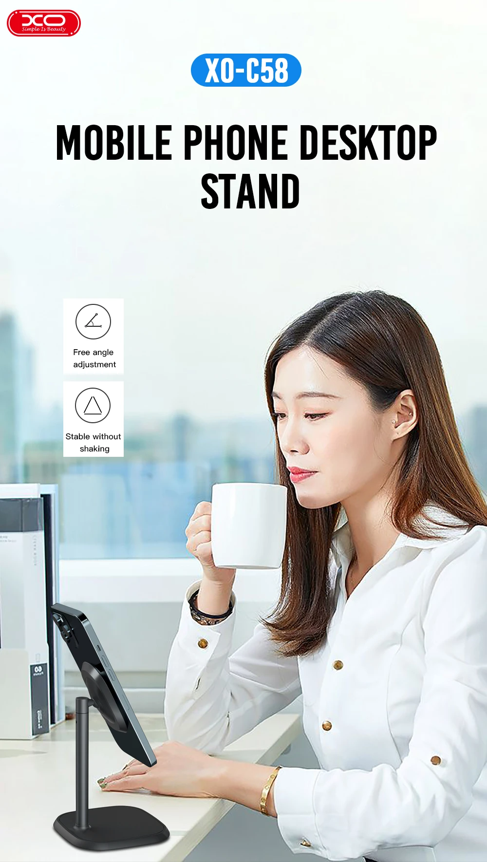 XO C58  Desktop  Holoder Portable Lazy Phone Holder Cell Phone Stand Holder Tablet Phone Stand