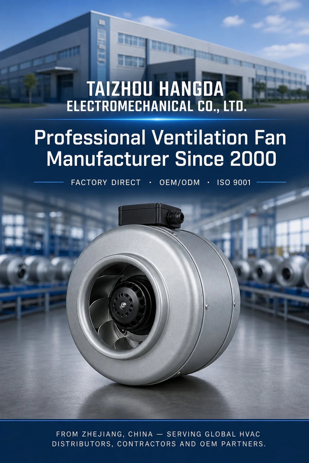 Centrifugal Duct Fan, 150mm, 220V, Cast - detail 4