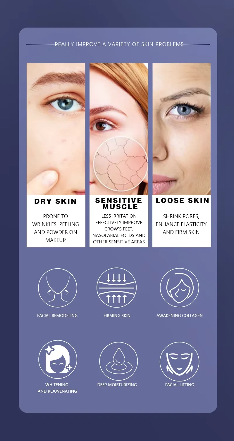 Meso Handle+Rf 2 in 1 Hello Face Plus Machine With Color Touch Screen Rf No-Needle Mesotherapy Skin Whitening Moisture Face
