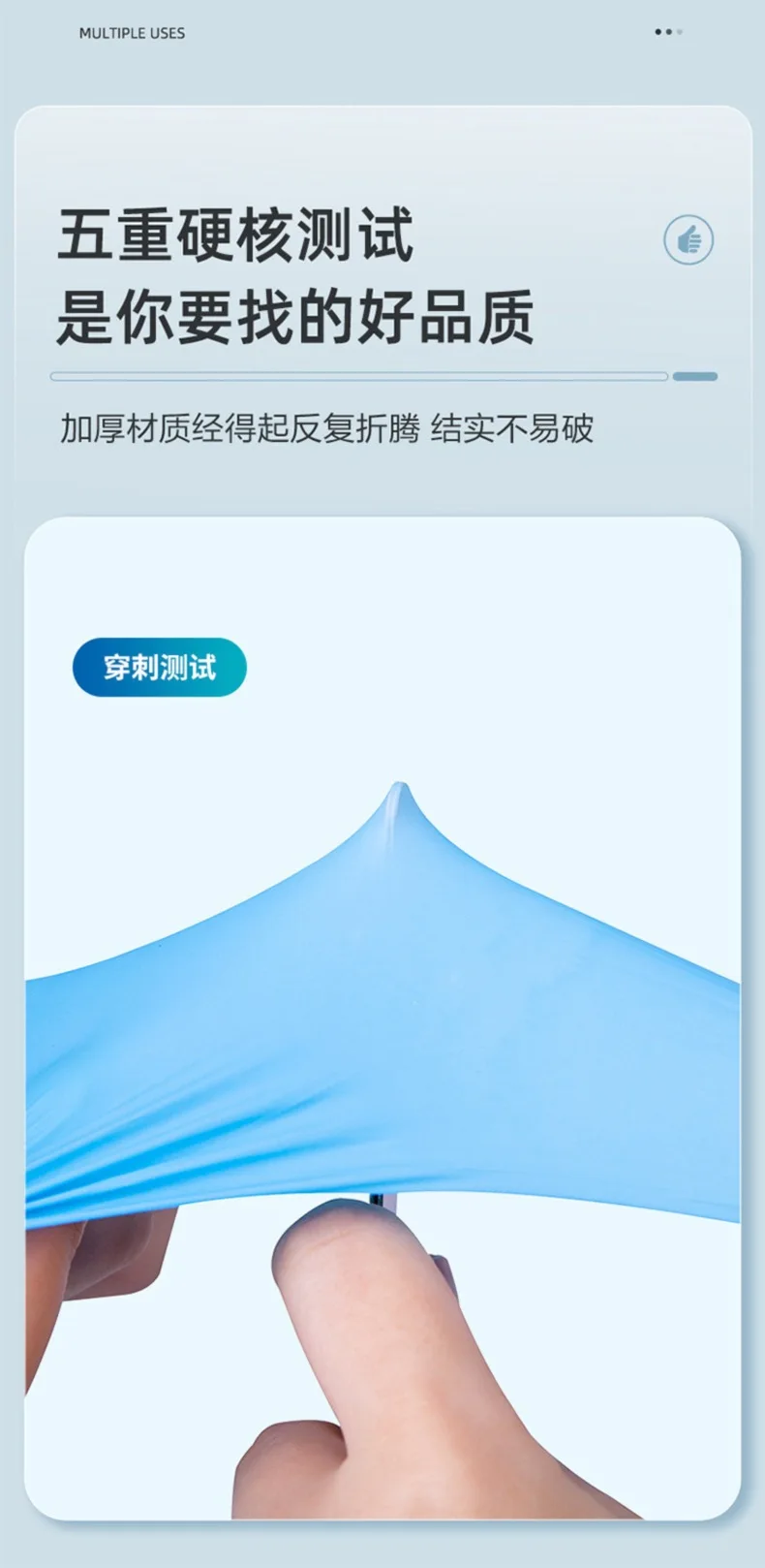 Powder Free Disposables Food Grade Surgic Medic Pvc Vinyl Latex Blue