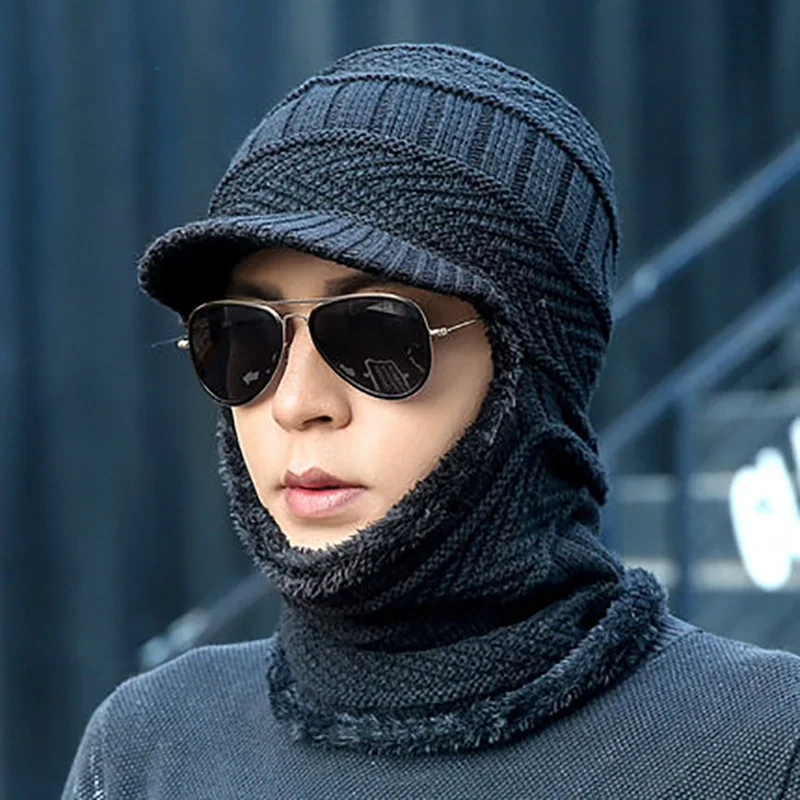 YIWU Windproof Thermal Face Mask Fleece Hat Headscarf Hood Bike Balaclava Winter Ski Neck Warm Cycling Hat