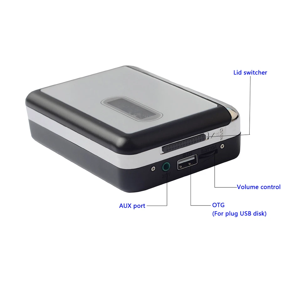 Convertisseur Cassette USB Vers MP3 - Lecteur Audio Cassette Avec Écouteurs