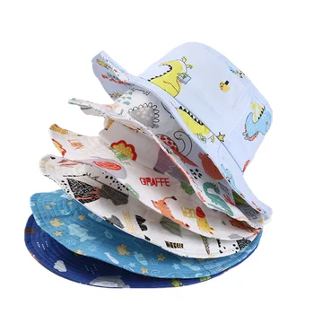 BSBH Summer Spring Soft Cotton Custom Logo Printing Wide Brim Washed Sport Bucket Hat For Kids