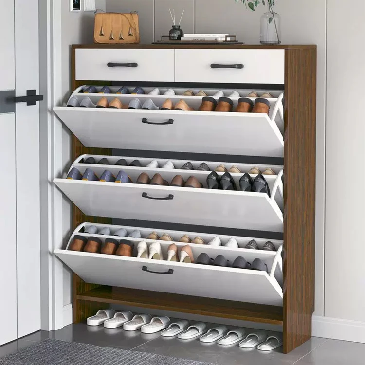 Sample Storage Holders Wooden Pull Out Rotating Shoe Rack Cabinet Design Wooden Modern