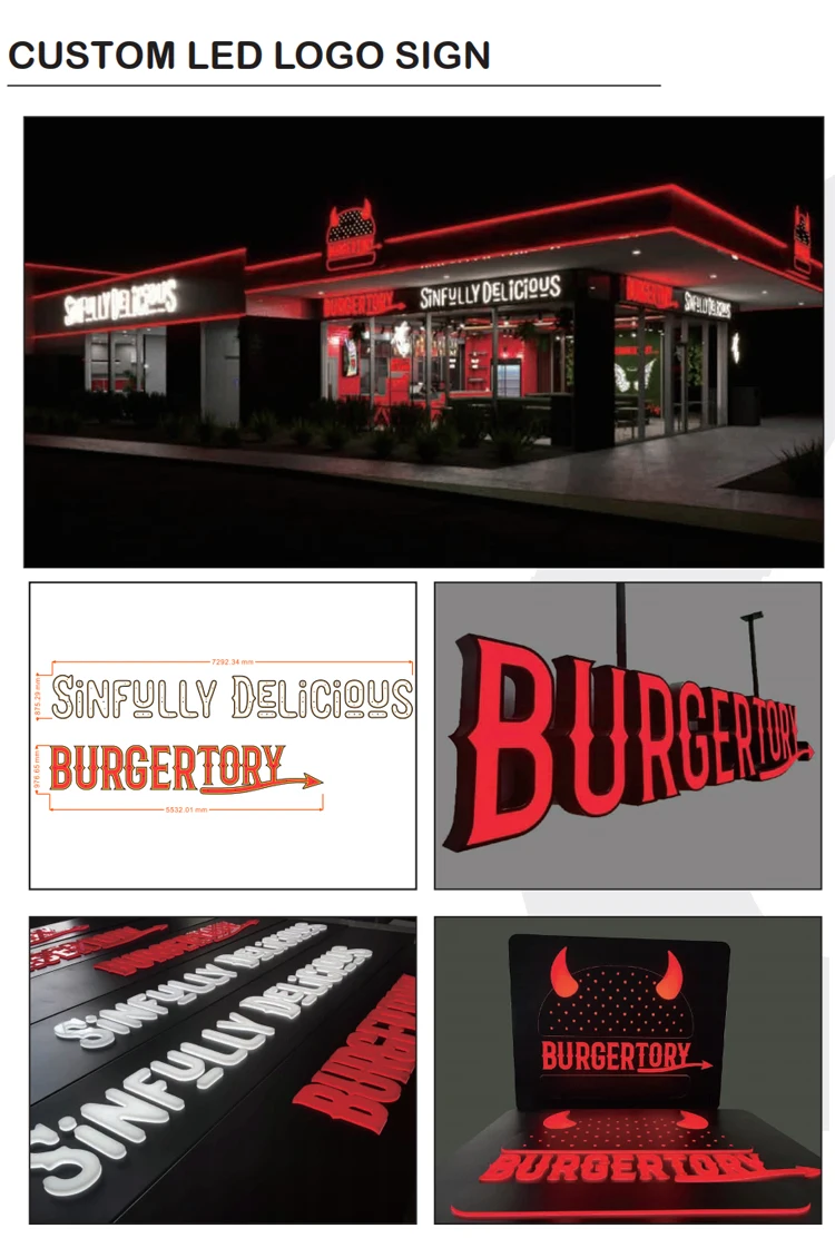 Outdoor/indoor 3D Letter LED Sign Smoke Shop Logo Acrylic Metal Channel Letter Advertising Sign supplier