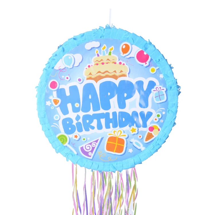 Модная детская пината для торта, трехслойная пината в форме торта, бумажная пината для вечеринки для детей