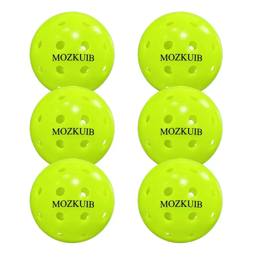 USAPA Certified for MOZKUIB 40-Hole Rotational Ball Custom OEM Neon Green Outdoor Professional Pickleball Made Durable PE