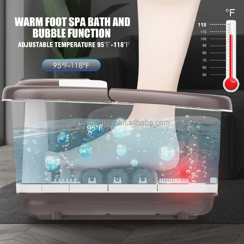 Mimir Factory Electric Motorized Pedicure Heat Foot Bubble Spa Bath