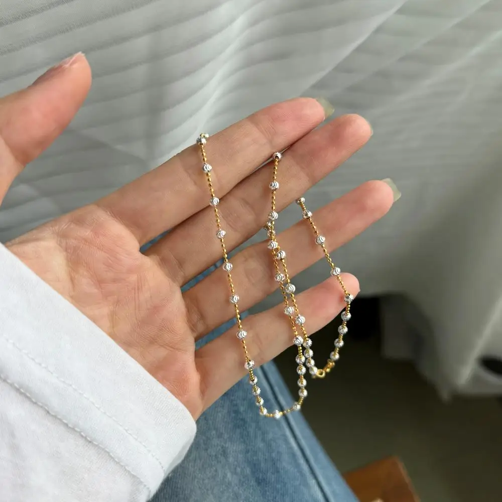 KAKODIY high quality new product design 18K gold plated 925 sterling silver beaded chain women's necklace detail 6