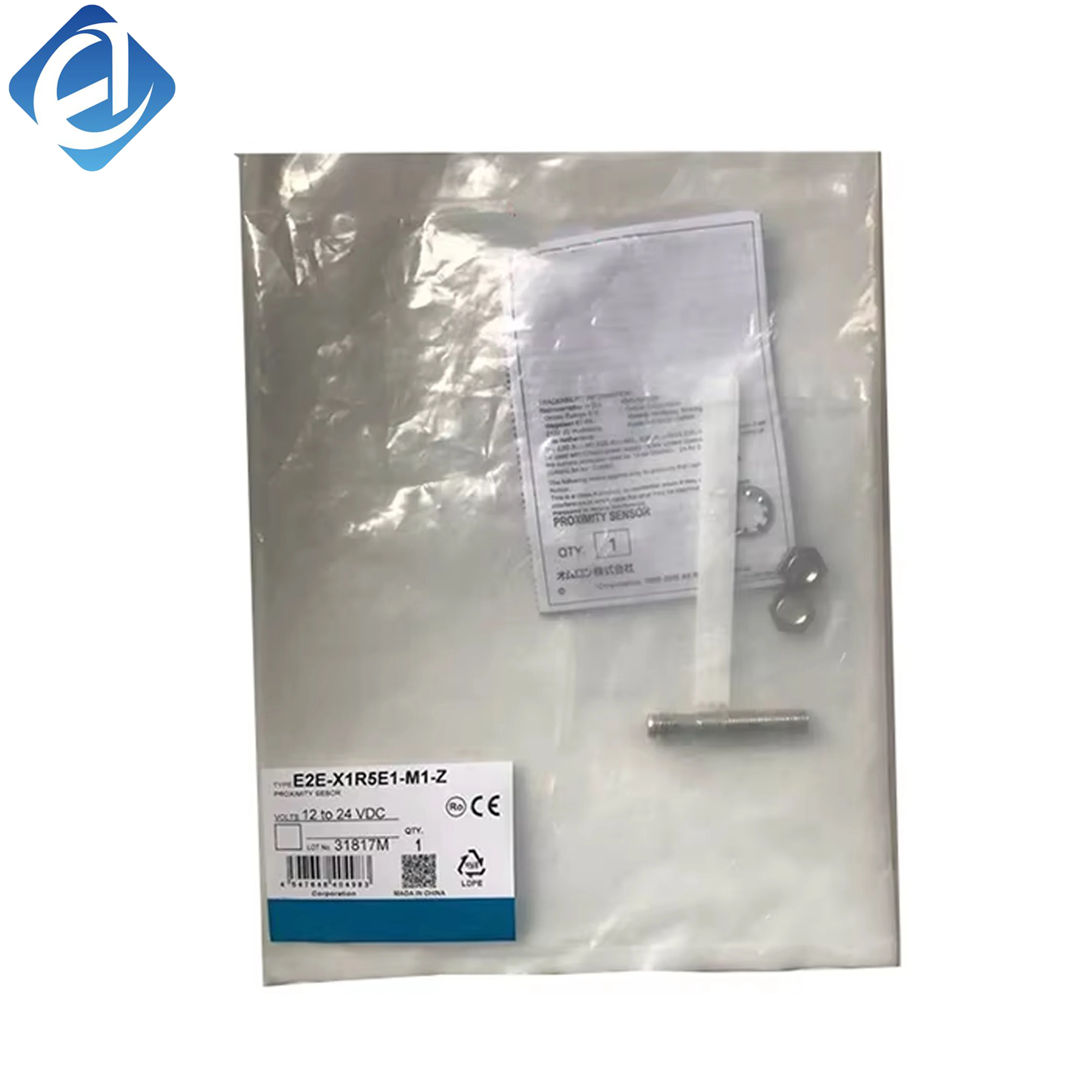 New Original Omron E2E series inductive proximity sensor. With 1.5mm sensing distance and M12 connector, it performs precise metal detection with high sensitivity and strong anti-interference. Widely used in precision mechanical limit detection, micro-equ