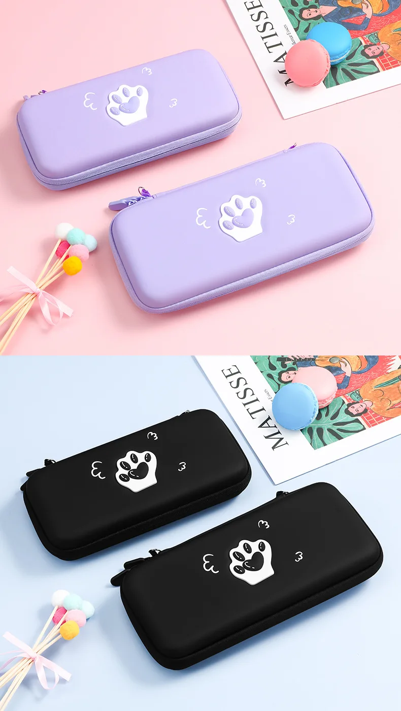 Cute Cat Paw Case Compatible For Nintendo Switch & Lite Carrying Case Game Accessories Factory