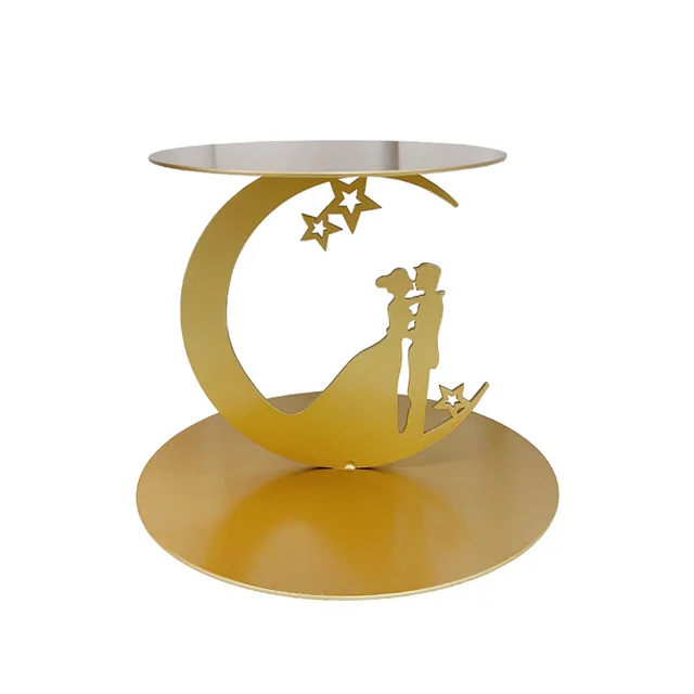 New Design Iron Cake Stand for Wedding Cake Holder Gold Color Special Different Design Wedding Cake Stand