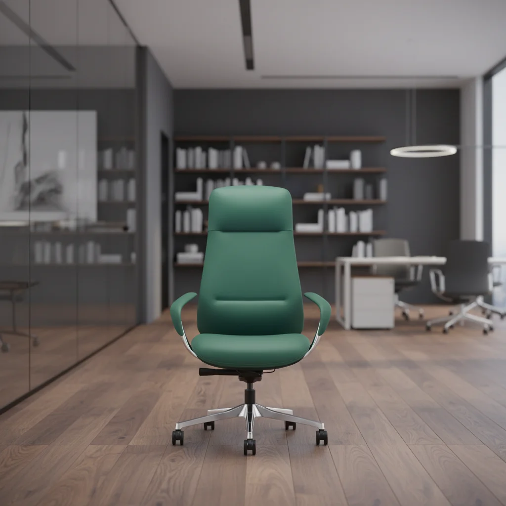 Premium Modern Ergonomic Leather Water Transfer Executive Chair 6