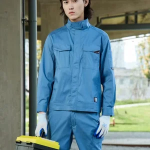 Blue Outdoor Labor Unisex Wholesale Factory Long Sleeves Jacket Customized Corporate Workwear Work Clothes