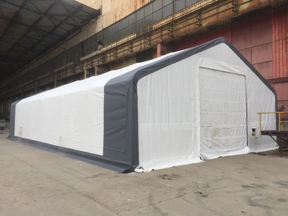 Warehouse Building Fabric Storage Tent PVC Steel Storage Buildings Double Truss Fabric Building