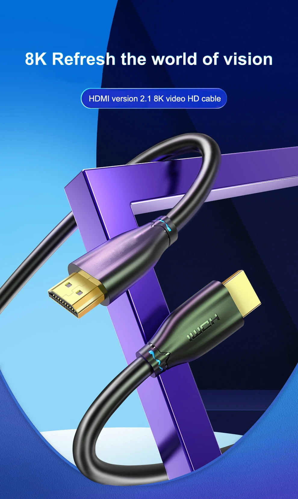 Wholesale Hdmi Fiber Optic Cable Aoc Hdmi Cable 4k 8k 10m 20m 30m 50m