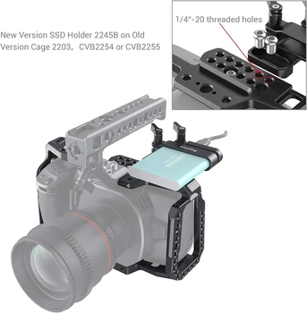 SMALLRIG Mount Bracket SSD Holder for Samsung T5 SSD with 1/4-20 Threads 2245B detail image