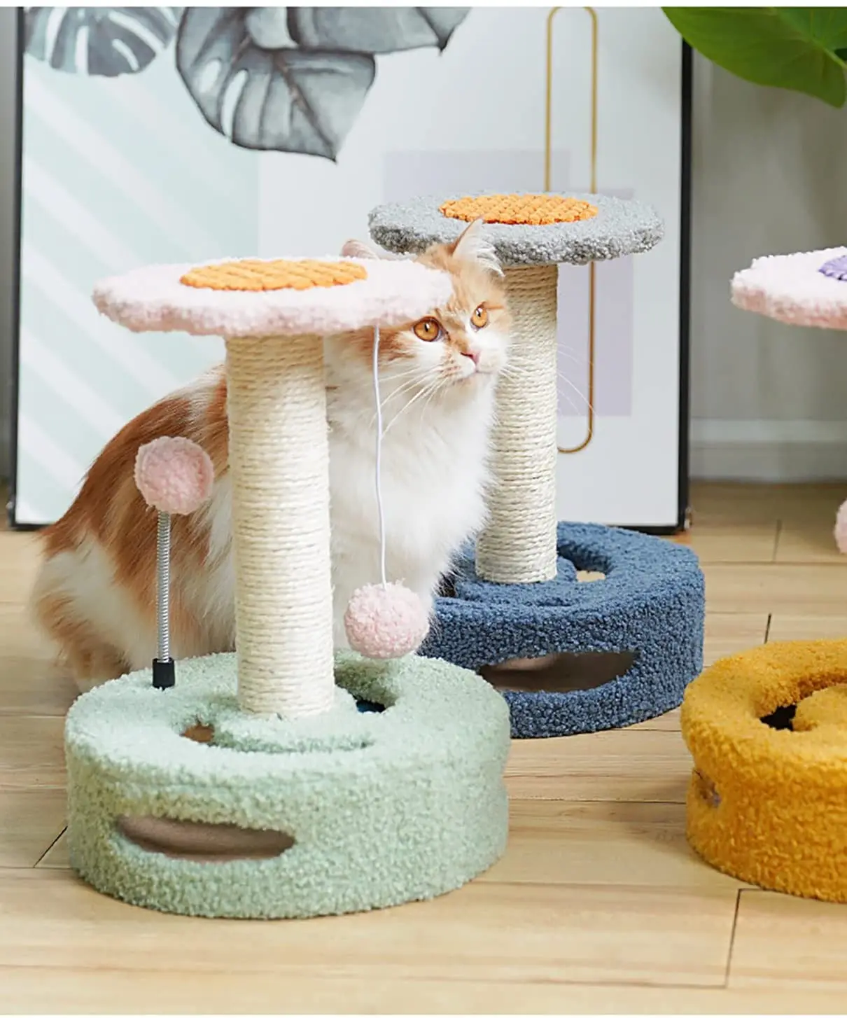 Cat Scratching Post And Kitten Scratching Post Purrbabies To Scratch