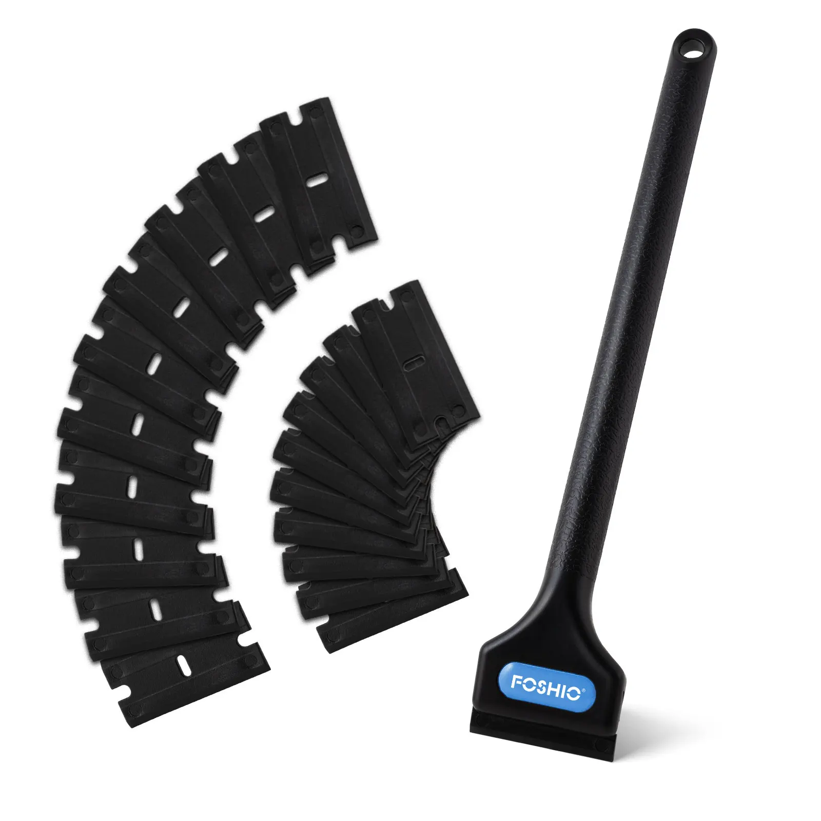 Пластиковый скребок с длинной ручкой