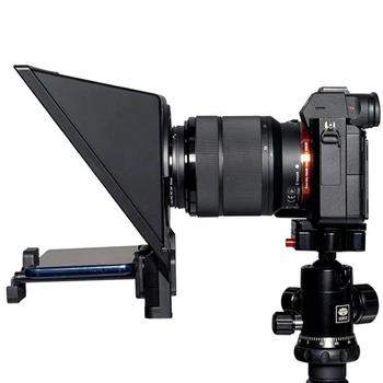 Portable FEELWORLD TP2A Teleprompter for 8 Inch Smartphone/Tablet/SLR Camera Prompters with Remote Control for Live Streaming detail image