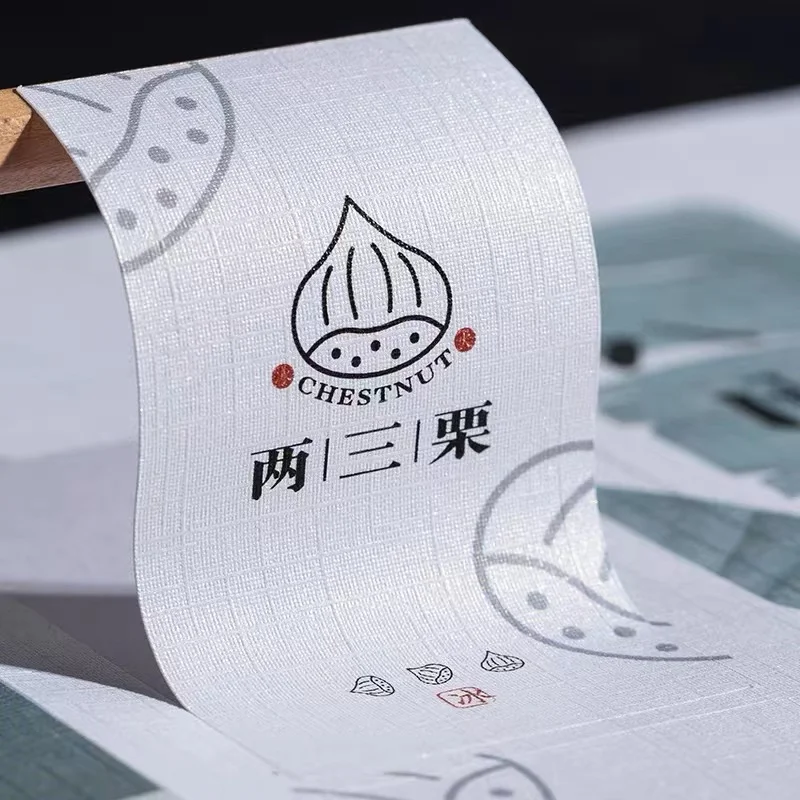 Adhesive Logo Printing Roll Decorative Sticker Sheet Candle Wine Paper