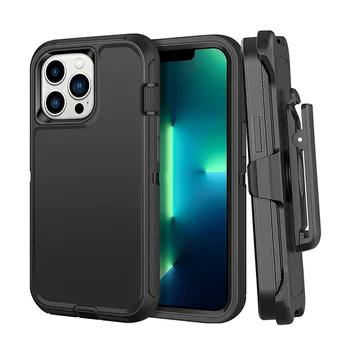Defend Case for iPhone 13 Pro Max Heavy Duty Tough 3 in 1 Rugged Shockproof Cover for iPhone 12 11 Pro X XS Max XR 6 7 8 Plus