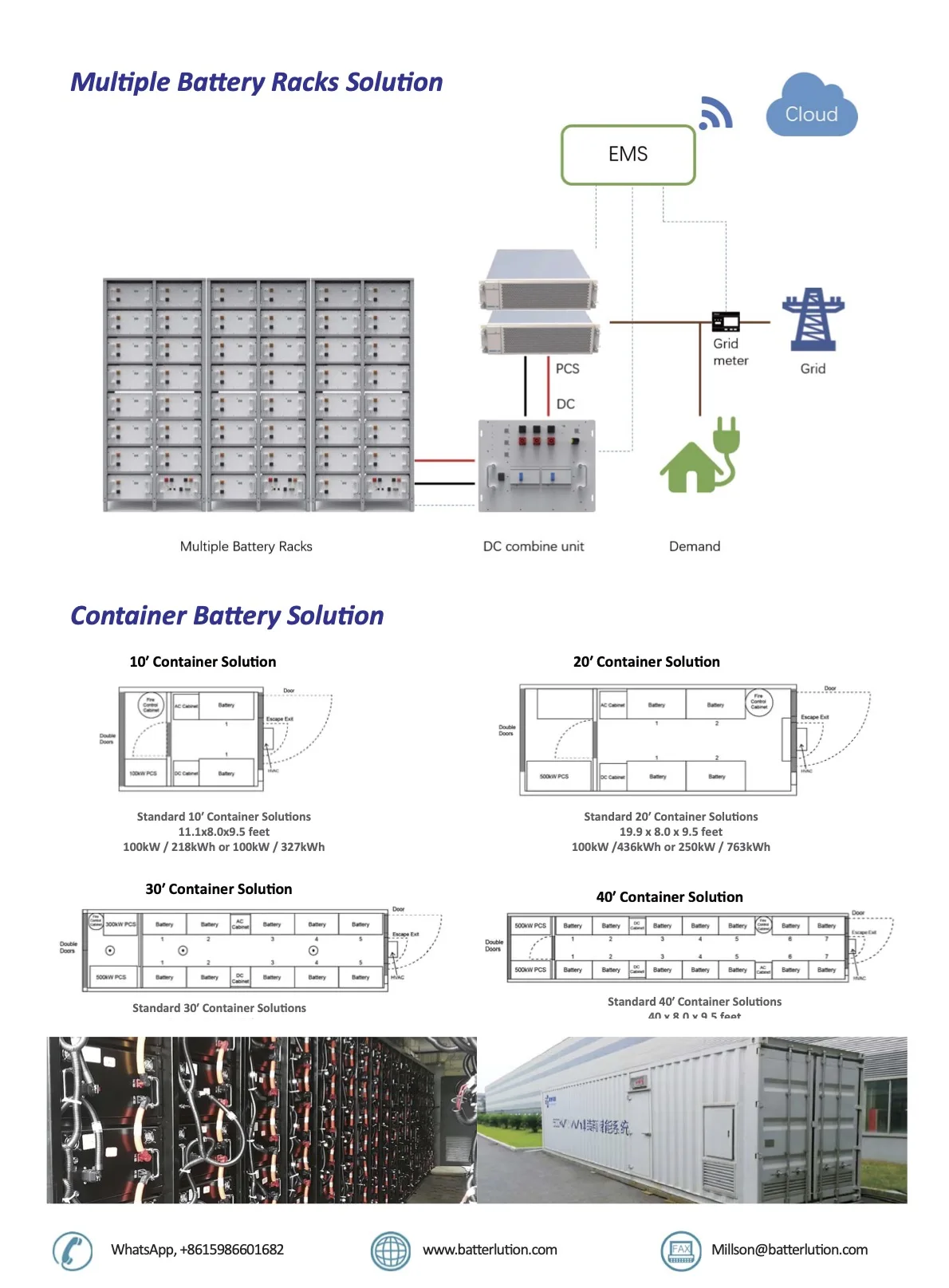 Enerlution 、 Hybess - Alto voltagecomercial 10000W Sistema de energía solar Kit Potencia de 5kw Hybrid Grid 10kW Sistema de almacenamiento de energía solar de energía solar 12