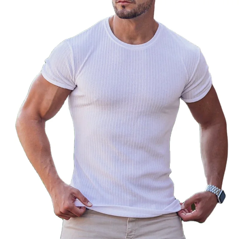 Custom printing 100% cotton t shirt for men OEM plus size tshirts mens shirts645_voghion.com