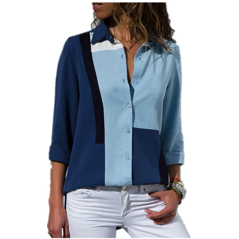 Women Blouses Long Sleeve Office Shirt 