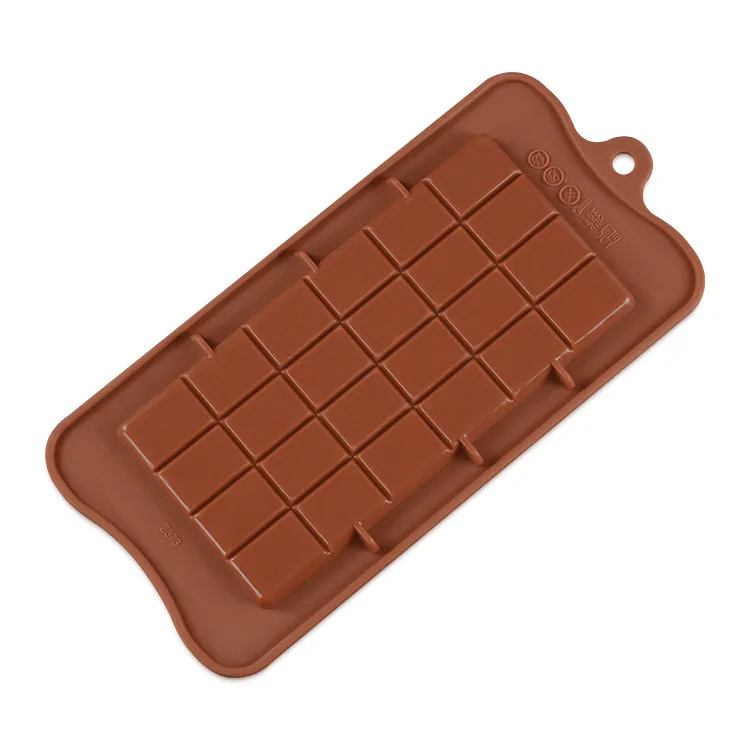 Silicone Break-Apart Chocolate Food Grade Non-Stick Protein and Energy Bar Mold Chocolate Bar Mold